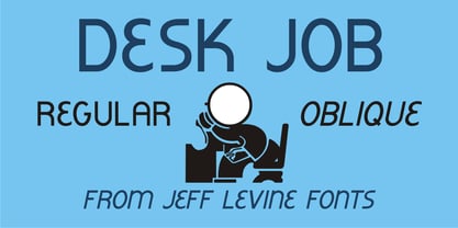 Desk Job JNL Font Poster 1