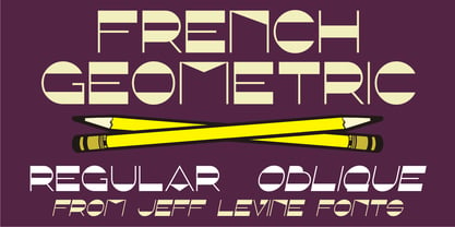 French Geometric JNL Font Poster 1