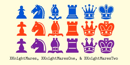 XKnightMares Font Poster 2