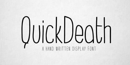 Quick Death Font Poster 4