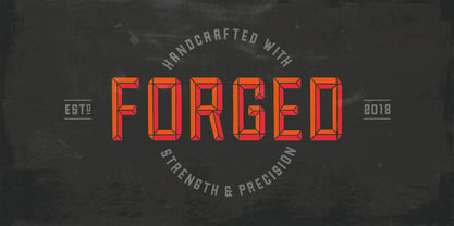Forged Font Poster 1