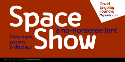 Space Show Font Poster 5