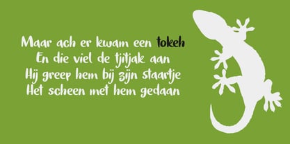 Tokeh Font Poster 2