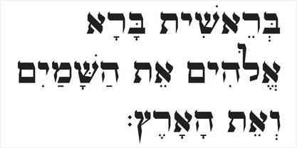 OL Hebrew Formal Script Font Poster 1