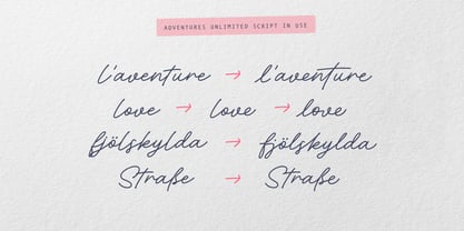 Adventures Unlimited Font Poster 18