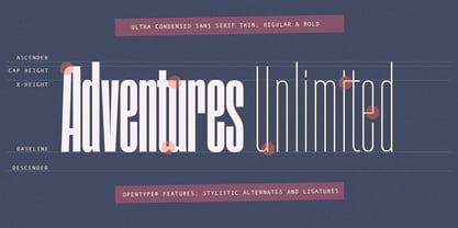 Adventures Unlimited Font Poster 2
