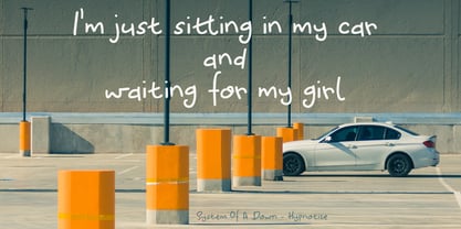 Waiting For My Girl Font Poster 4