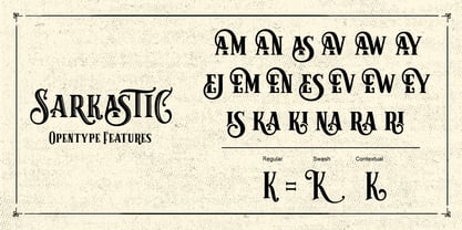 Sarkastic Font Poster 3