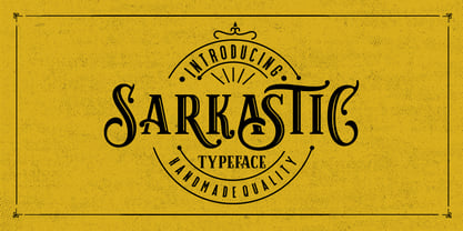 Sarkastic Font Poster 1