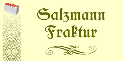 Salzmann Fraktur Police Poster 1