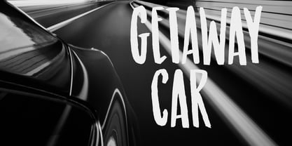 Getaway Car Font Poster 5