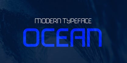 Ocean Font Poster 1