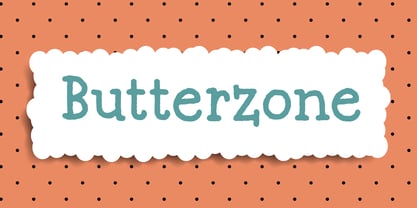 Butterzone Font Poster 1