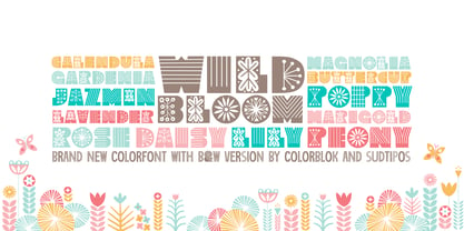 Wild Bloom Font Poster 6