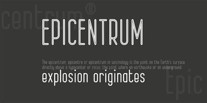 Epicentrum Font Poster 2