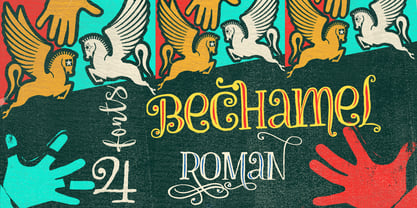 Bechamel Roman Font Poster 3