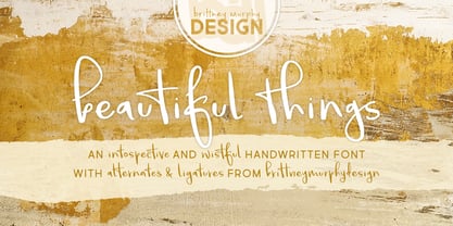 Beautiful Things Font Poster 1