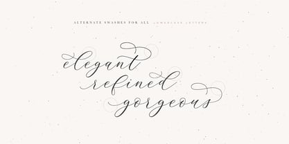Adore Calligraphy Font Poster 3