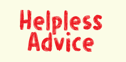 Helpless Advice Font Poster 1