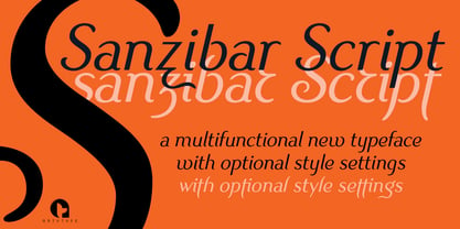 Sanzibar Script Font Poster 6