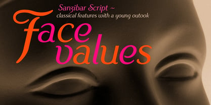Sanzibar Script Font Poster 2