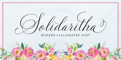 Solidaritha Script Font Poster 2