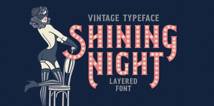 Shining Night Font Poster 5