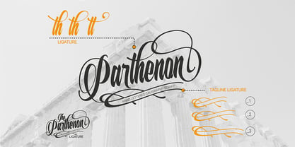 The Parthenon Font Poster 3