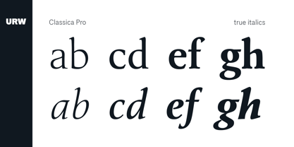 Classica Pro Font Poster 2