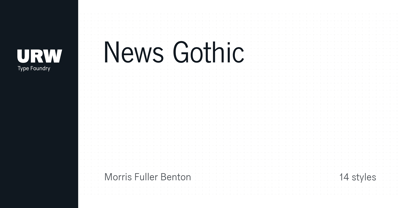 News Gothic Font Poster 5