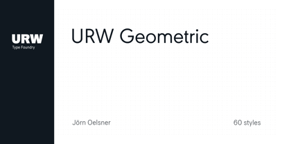 URW Geometric Font Poster 1
