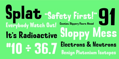 Industrial Spill Font Poster 5