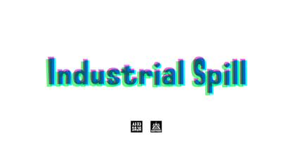 Industrial Spill Fuente Póster 8
