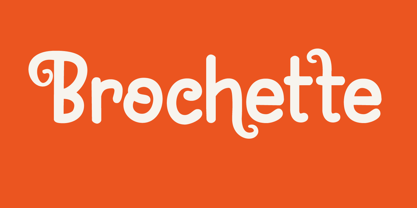 Brochette Font Poster 1