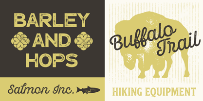 Hops And Barley Font Poster 2