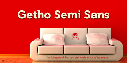 Getho Semi Sans Police Poster 3