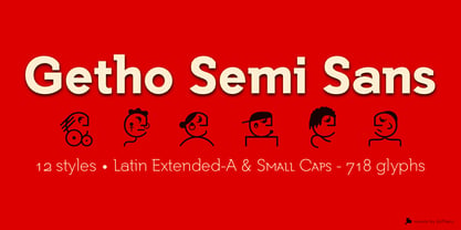 Getho Semi Sans Police Poster 9