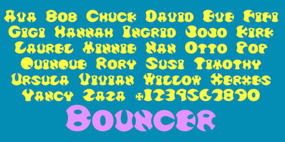 Bouncer Font Poster 5