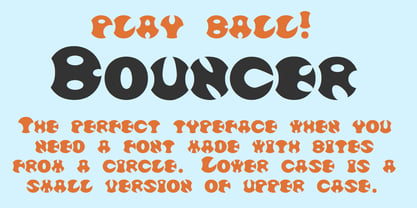 Bouncer Font Poster 2