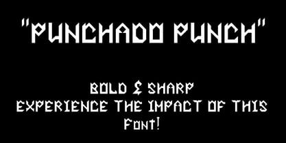 Punchado Punch Font Poster 1