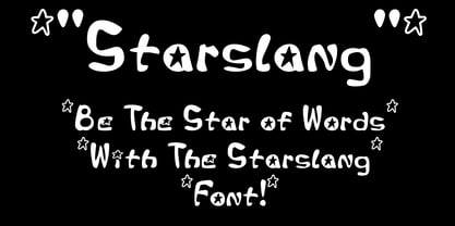 Starslang Font Poster 1
