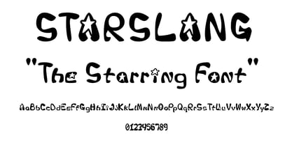 Starslang Font Poster 2
