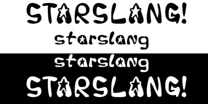 Starslang Font Poster 3