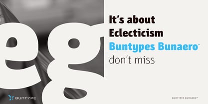 Bunaero Font Poster 5