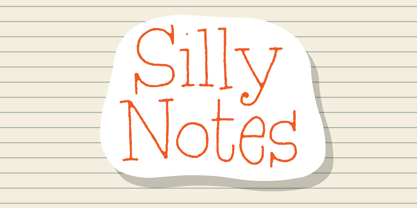 Silly Notes Font Poster 8