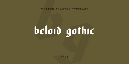 Beloid Gothic Font Poster 3