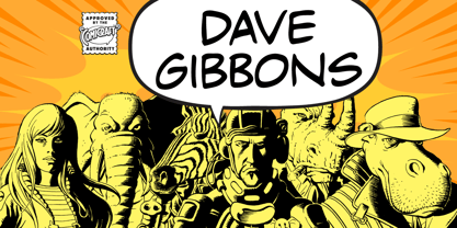 Dave Gibbons Font Poster 1