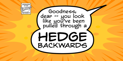 Hedge Backwards Font Poster 1