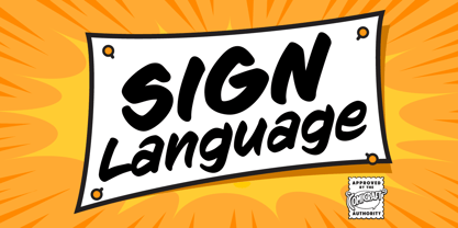 Sign Language Font Poster 1