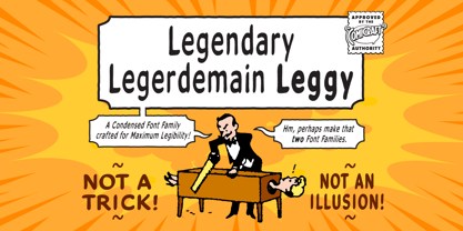 Legendary Legerdemain Leggy Font Poster 1